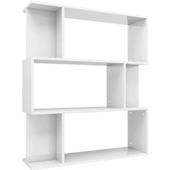 Shumee zástena biela vysoký lesk 80 × 24 × 96 cm, 800087