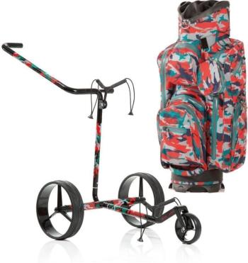 Jucad Carbon 3-Wheel Aquastop Bag SET Camouflage Manuálny golfový vozík