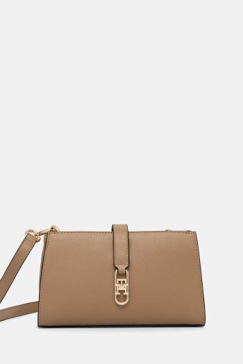 Kabelka Tommy Hilfiger béžová farba, AW0AW18005