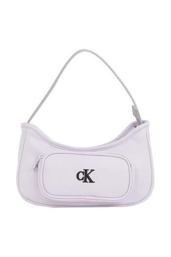 Detská kabelka Calvin Klein Jeans fialová farba, IU0IU00696