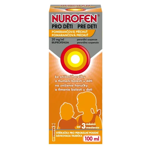 NUROFEN pre deti Pomaranč perorálna suspenzia 100 ml