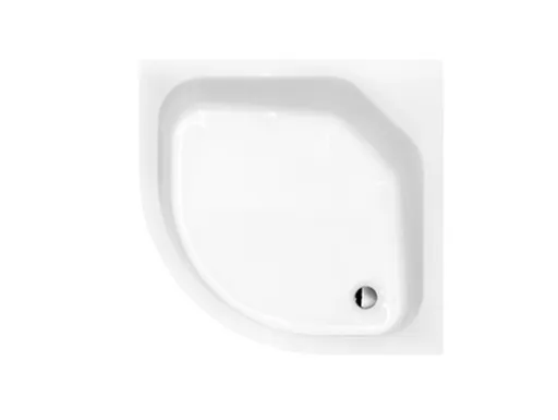 BESCO - Štvrťkruhová sprchová vanička DIPER II - Nožičky k vani - Bez nožičiek, Rozmer A - 80, Rozmer B - 80 VANKDIPERII80