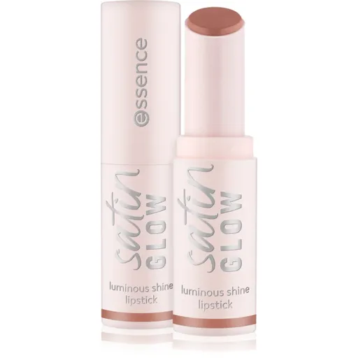 essence satin GLOW krémový rúž so saténovým finišom odtieň 01 Whole Latte Love 3.5 g