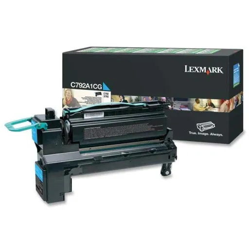 LEXMARK C792A1CG - originálny toner, azúrový, 6000 strán