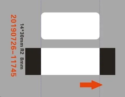 Niimbot A2G88588201, 14x30mm, 210ks, transparentné samolepiace štítky