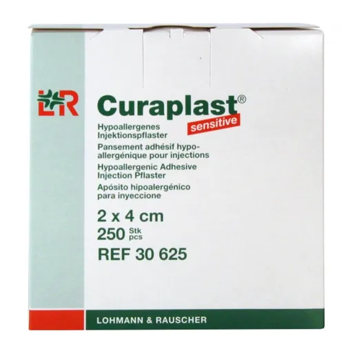 CURAPLAST SENSITIVE poinjekčná náplasť (rolka 250 ks) 1x1 ks