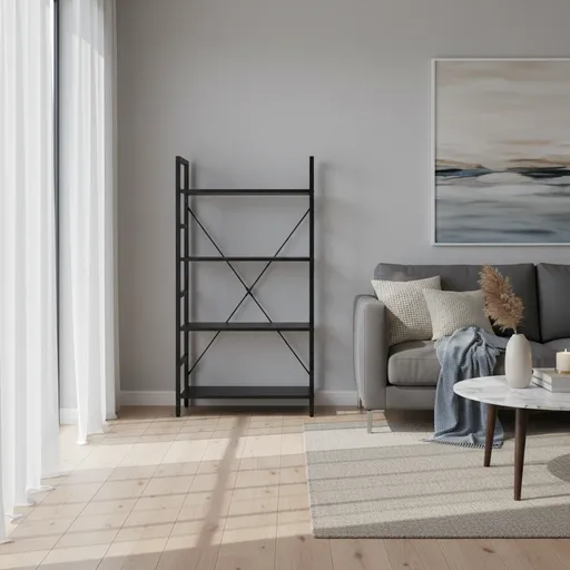 Signal Regál LOFT 4 | čierna