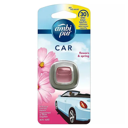 AMBI PUR Car Flowers & Spring pripínací osviežovač vzduchu 2 ml