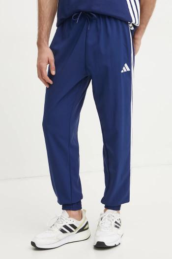 Nohavice adidas Essentials pánske, tmavomodrá farba, vzorované, JE6403