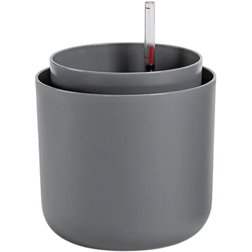 Plastia Samozavlažovací kvetináč Tolita sivá, pr. 16 cm, pr. 16 cm