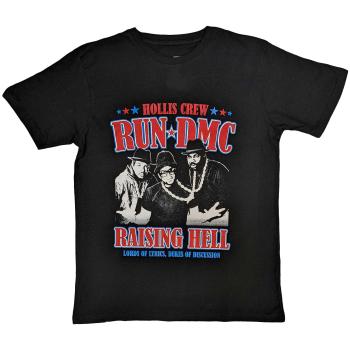 Run-DMC tričko Raising Hell Americana Čierna XXL