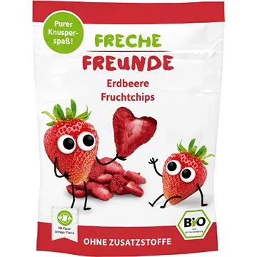 Freche Freunde BIO Ovocné čipsy – Jahoda 12 g (4260249140530)