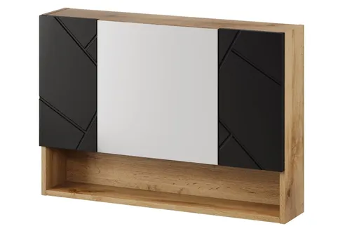 Szynaka Zrkadlová skrinka MAZI BLACK 58 | 80 cm