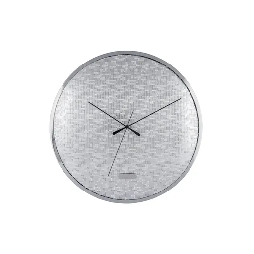 Karlsson 6005SI dizajnové nástenné hodiny strieborná, pr. 40 cm