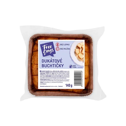 FREE DAYS Bezlepkové dukátové buchtičky 140 g
