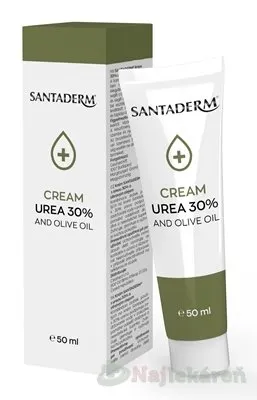 SANTADERM CREAM UREA 30% AND OLIVE OIL krém s ureou a olivovým olejom 50 ml