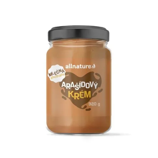 ALLNATURE Arašidový krém s mliečnou čokoládou 920 g