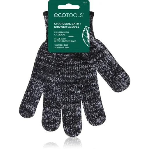 EcoTools Charcoal Bath Infused Gloves peelingová rukavica 2 ks