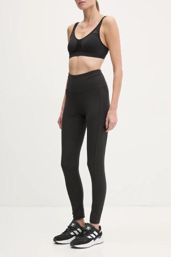 Nohavice adidas ALL SZN RIB dámske, čierna farba, jednofarebné, JJ1249