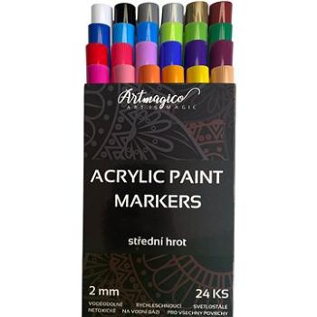 Artmagico Akrylový popisovač so stredným hrotom (2 mm) 24 ks (61)