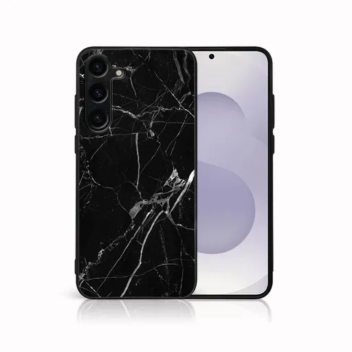MY ART Ochranný kryt pre Samsung Galaxy S25 Plus 5G BLACK MARBLE (142)