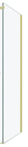 MEXEN - OMEGA stena 80x190 cm 8 mm zlatá, transparent 820-080-000-50-00