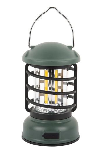 Led lampáš Leitmotiv Camping Lantern LED 15 cm zelená farba