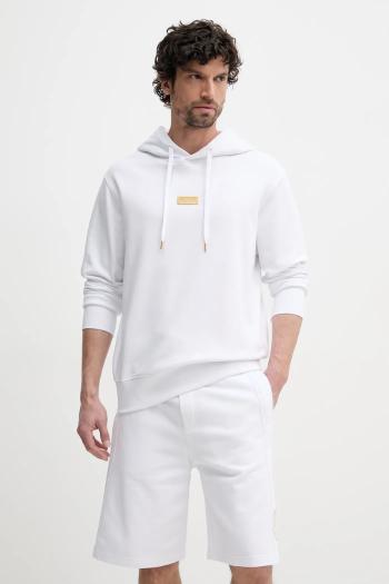 Bavlnená mikina Versace Jeans Couture pánska, biela farba, jednofarebná, 78GAIT08 CF01T