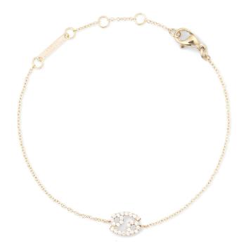 Daniel Wellington Pozlátený retiazkový náramok znamenia Rak Crystal Zodiac DW00400910