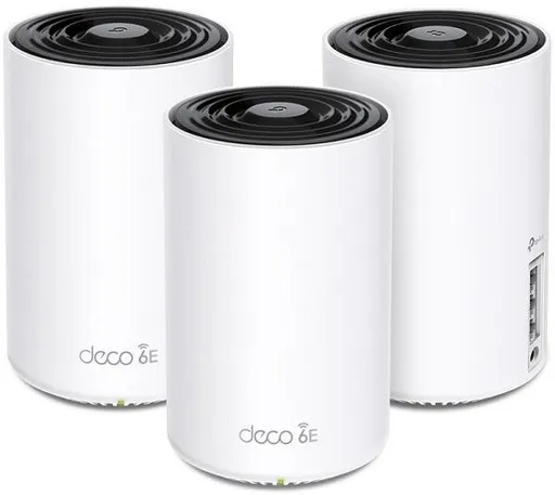 TP-Link Deco XE75 Pro (3-pack) - Multi-Gig 2,5 Gbps AXE5400 trojpásmový Meshový Wi-Fi 6E systém, HomeShield (3-pack)