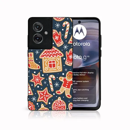 MY ART Kryt s vianočným dizajnom Motorola Moto G55 5G CHRISTMAS (069)