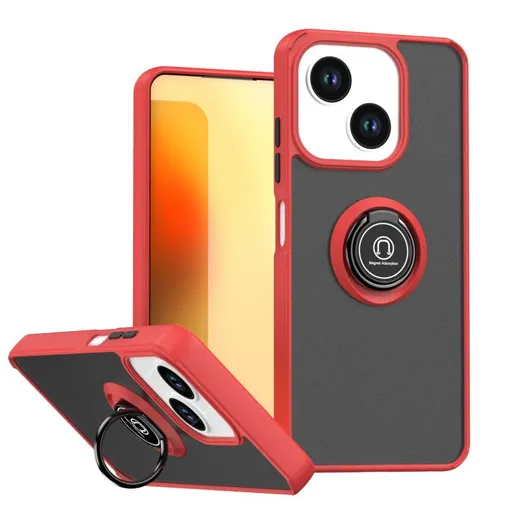 SHADOW Ochranný kryt s držiakom ZTE Blade A35e červený