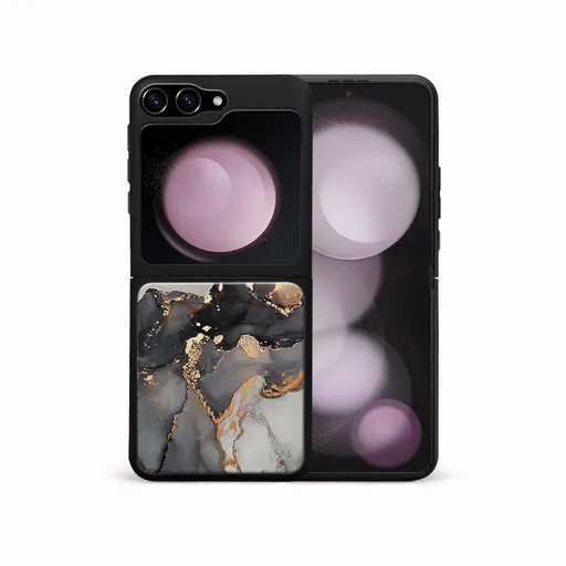 MY ART Ochranný kryt pre Samsung Galaxy Z Flip7 FE 5G / Flip6 5G GREY MARBLE (140)