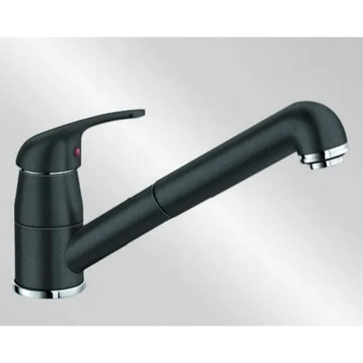 Blanco Daras - S drezová batéria s vyťahovacou sprškou čierna 526153