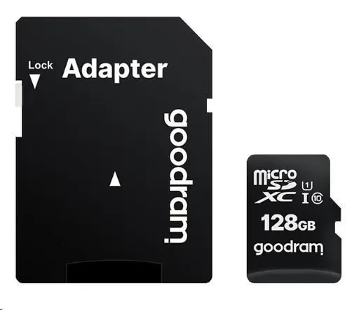 GOODRAM microSDXC karta 256GB M1AA (R: 100/W: 10 MB/s), UHS-I Class 10, U1 + Adapter