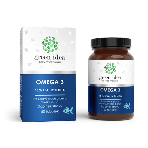 Omega 3 - 18 % EPA, 12 % DHA - 60 kapsúl - Green idea