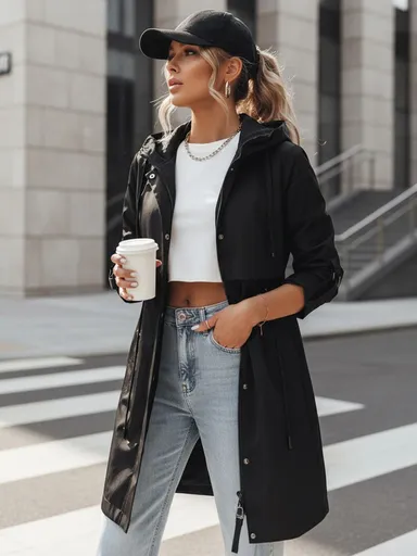 NOCITO dámska bunda čierna Dstreet TY4203