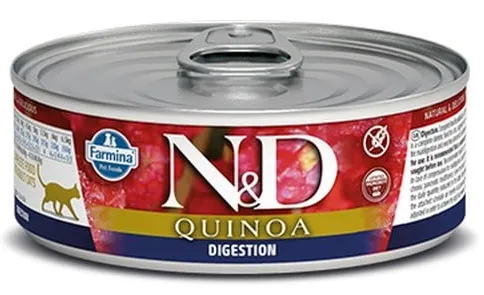 Farmina N&D cat QUINOA digestion konzerva pre mačky 80g