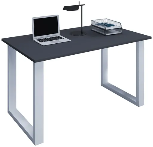 VCM Stůl Lona 110x80 U-nohy, antracit