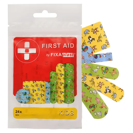 FIXAplast First aid kids náplasť mix 24 kusov