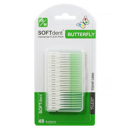 SOFTDENT Butterfly dentálne špáradlá flexi pick 48 ks