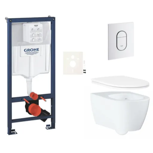 Závesný wc set do ľahkých stien / predstenová montáž GROHE Essence SIKOGRSESASH0