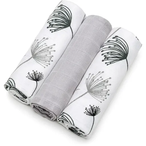 T-TOMI TETRA Cloth Diapers HIGH QUALITY látkové plienky Dandelions 70x70 cm 3 ks