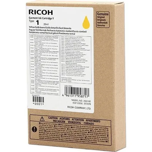Ricoh 100 257078 žltá (yellow) originálna cartridge