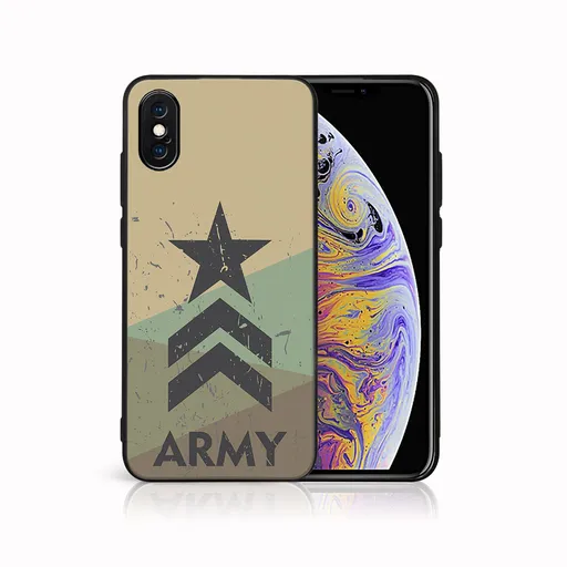 MY ART Ochranný kryt pre Apple iPhone X / XS ARMY (236)