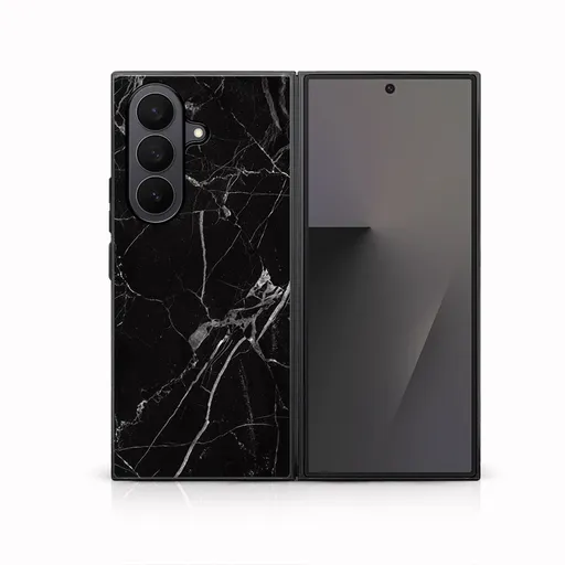 MY ART Ochranný kryt pre Samsung Galaxy Z Fold7 5G BLACK MARBLE (142)