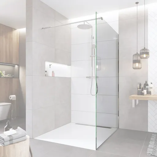 Mereo Novea sklo pre Walk in 110 x 200 cm, 8mm, EASY CLEAN Číre CK10605S