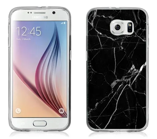 PROTEMIO MY ART kryt Samsung Galaxy S7 BLACK MARBLE (142)