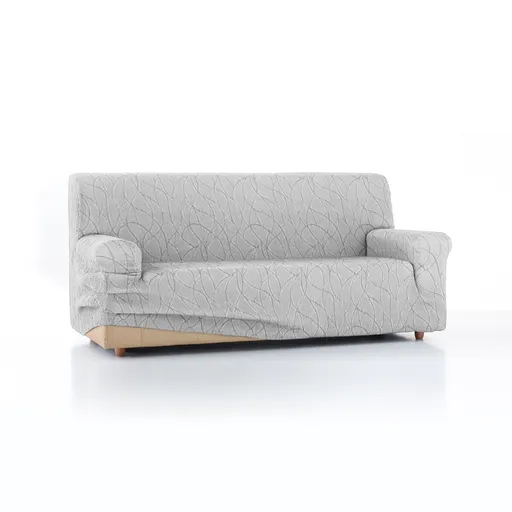 Pružný žakárový poťah na kreslo a pohovku so vzorom oblúčikov