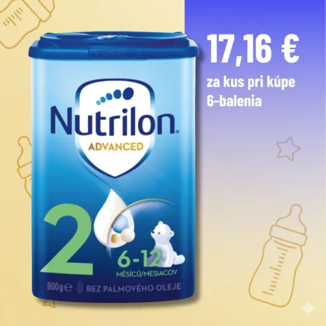 Nutrilon Advanced 2 následná dojčenská výživa (6-12 mesiacov) 6x800g